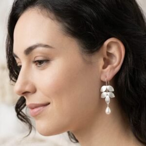 Five Leaf 925 Dangle Silver Earrings