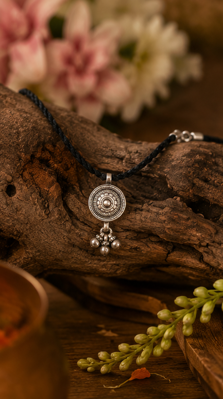 Ethnic Mandala Thread 925 Sterling Silver Anklet - Image 3