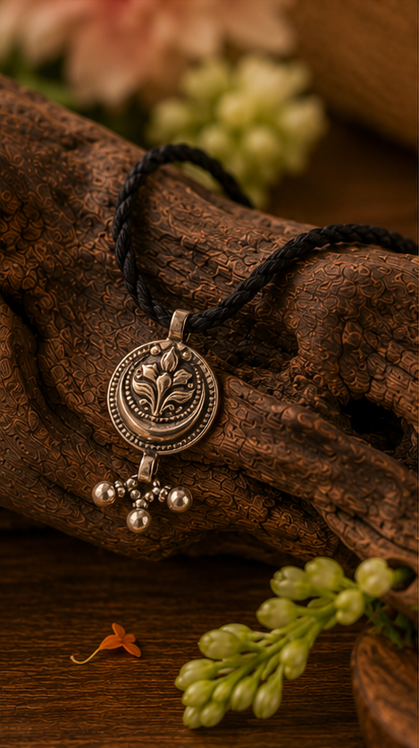 Lotus Bloom Artisan 925 Sterling Silver Anklet - Image 2