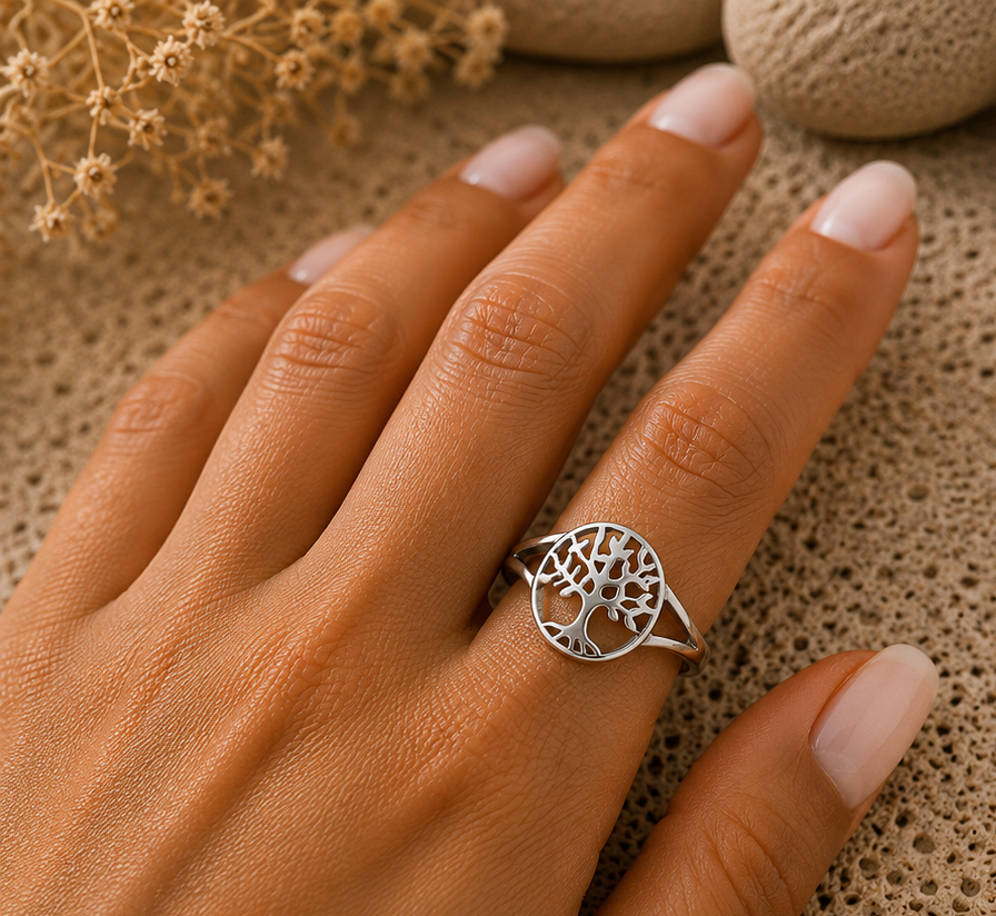Eternal Roots Tree of Life 925 Sterling Silver Ring - Image 4