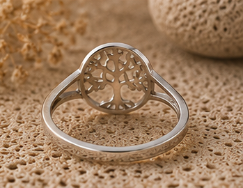 Eternal Roots Tree of Life 925 Sterling Silver Ring - Image 3
