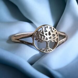 Elegant Tree of Life ring in 925 silver
