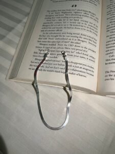 Plain silver anklet