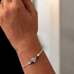 Evil eye bracelet in 925 silver
