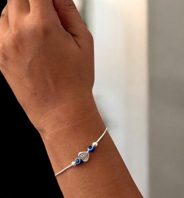 Evil eye bracelet in 925 silver