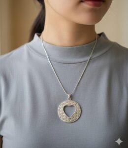 Heart shapped pendant