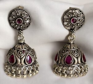 Jhumka with Ruby