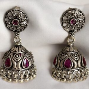 Jhumka with Ruby