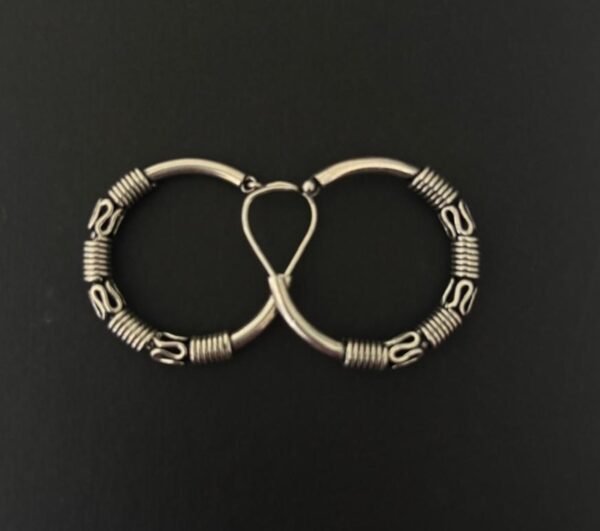 Silver bali with wire work - Image 2