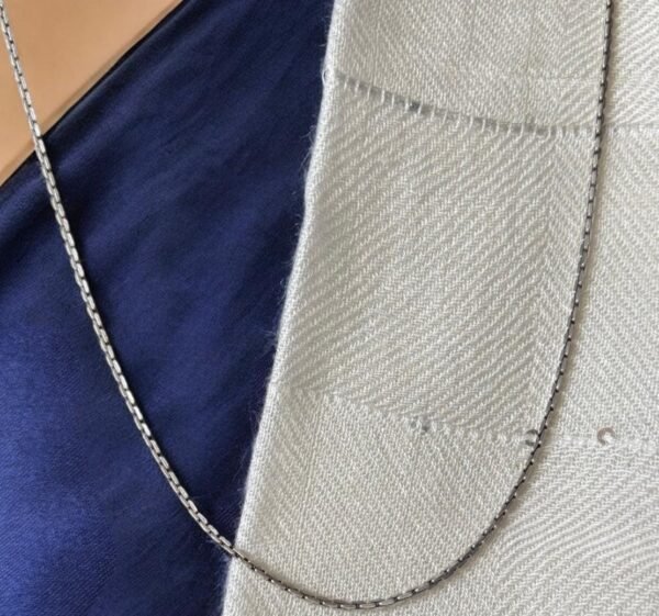 925 Silver chain in oxidised finish