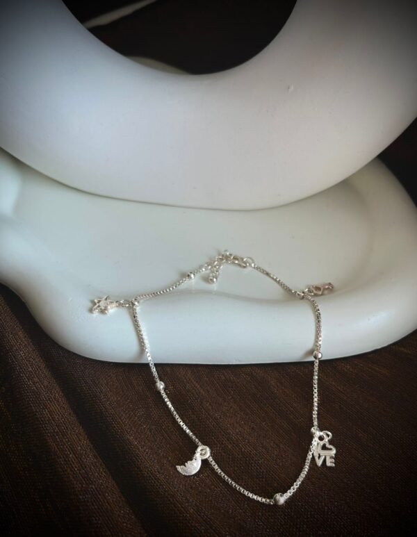 CHARM ANKLET - 925 SILVER - Image 2