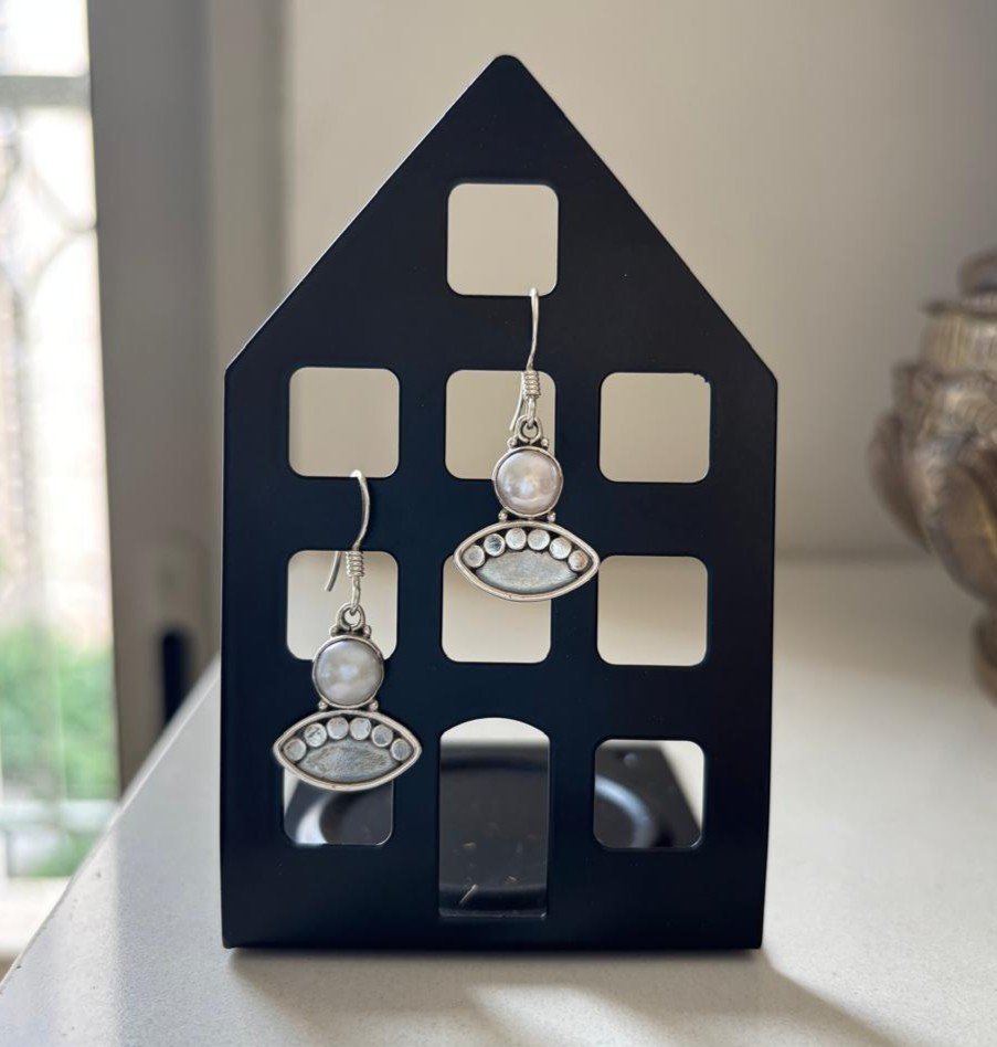 Pearl vision earrings - 925 silver