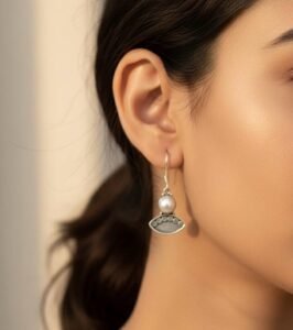 Pearl vision earrings - 925 silver