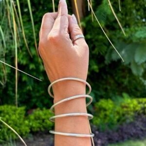 Bold Grace – Solid Silver Bangles