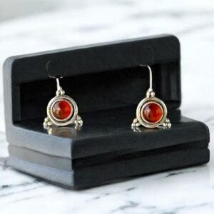 Trinity Carnelian Drops - 925 silver