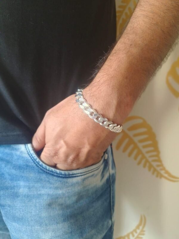 Interlocked chain bracelet - 925 silver - Image 2