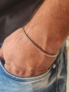 Plain bracelet in 925 silver
