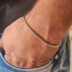 Plain bracelet in 925 silver