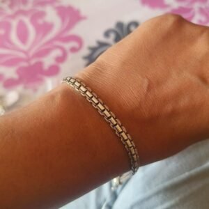 Classic Box Weave 925 Silver Bracelet