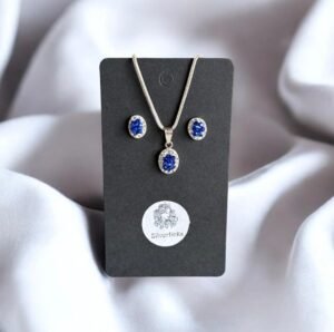 925 Sterling Silver Swarovski Crystal Pendant Sets 