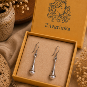 Pearl drop in 925 silver