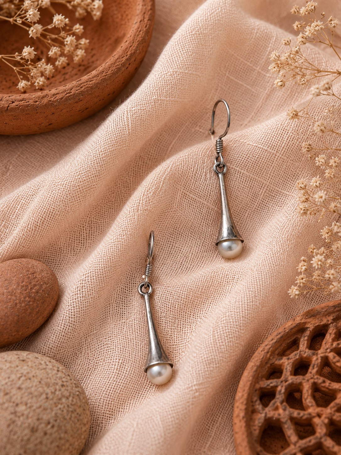 Pearl drop in 925 silver - Image 3