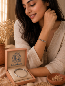Textured wire work bangles – 925 silver