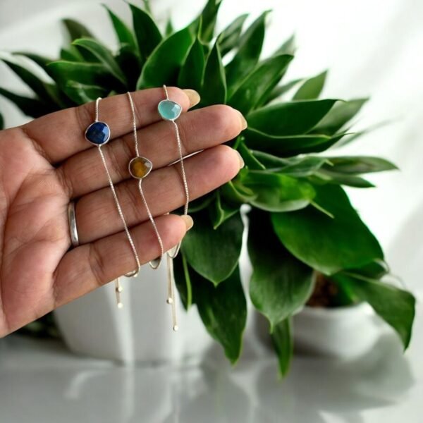 Stone bracelet - 925 silver