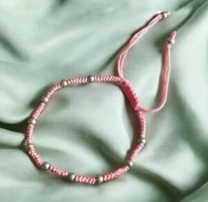Pink Aura Bracelet - 925 Silver