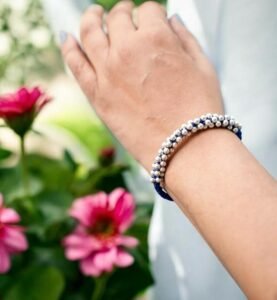 Indigo Bloom Bracelet - 925 Silver