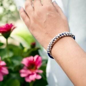 Indigo Bloom Bracelet - 925 Silver
