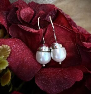 Classic Pearl Drop Earrings – 925 Silver