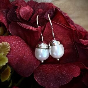 Classic Pearl Drop Earrings – 925 Silver
