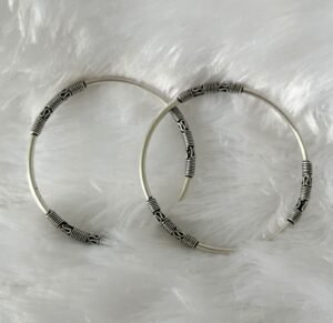 Bangle with wire work - 925 silver