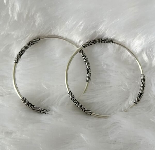 Bangle with wire work - 925 silver