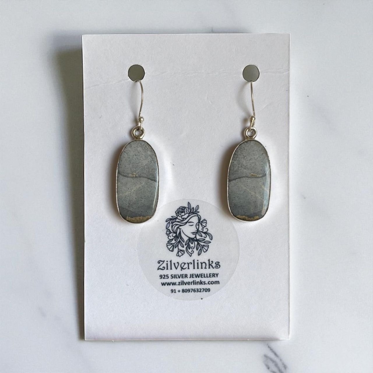 Grey mist earrings – 925 silver