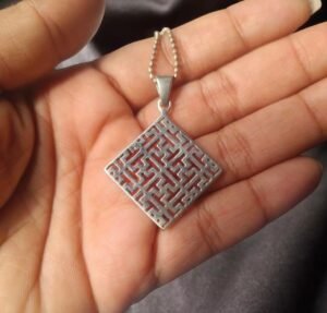 Swastik pendant - 925 silver