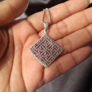 Swastik pendant - 925 silver