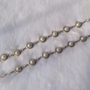 Vintage Pearl Link Bracelet
