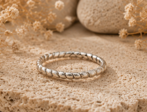 Classic Twisted Rope Texture 925 Sterling Silver Band