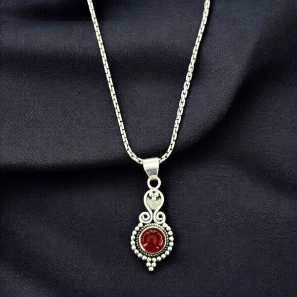 Orange is carnelian stone - 925 silver