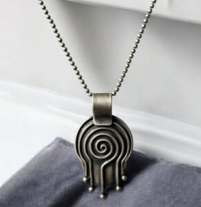 Spiral Statement Pendant – 925 Silver