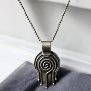 Spiral Statement Pendant – 925 Silver