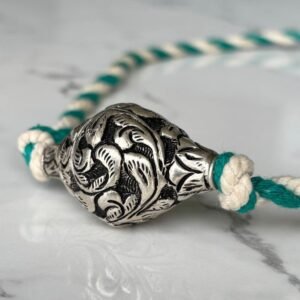 Oxidized Floral Dome Pendant