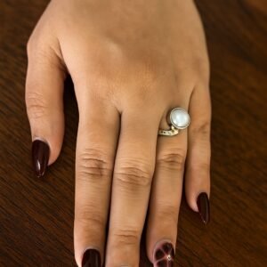 Pearl ring - 925 silver
