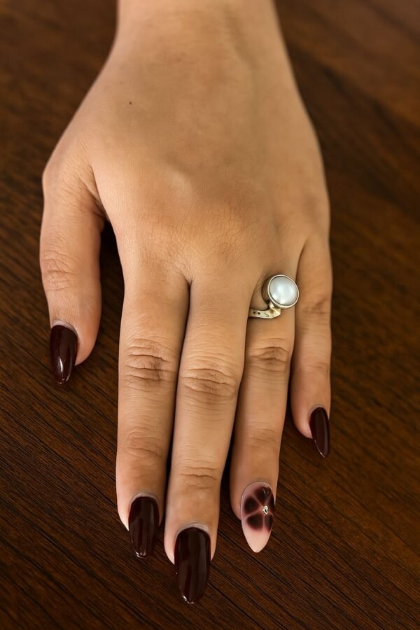 Pearl ring - 925 silver