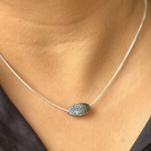 Floral charm necklace – 925 sterling silver
