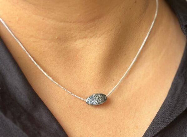 Floral charm necklace – 925 sterling silver