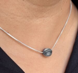 Tribal bead necklace – 925 sterling silver