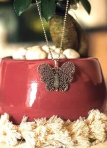 Butterfly pendant necklace